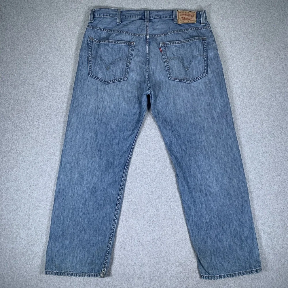Y2K Levi's 559 Relaxed Straight Jeans Mens 38x30 Blue Denim Medium Wash Cotton